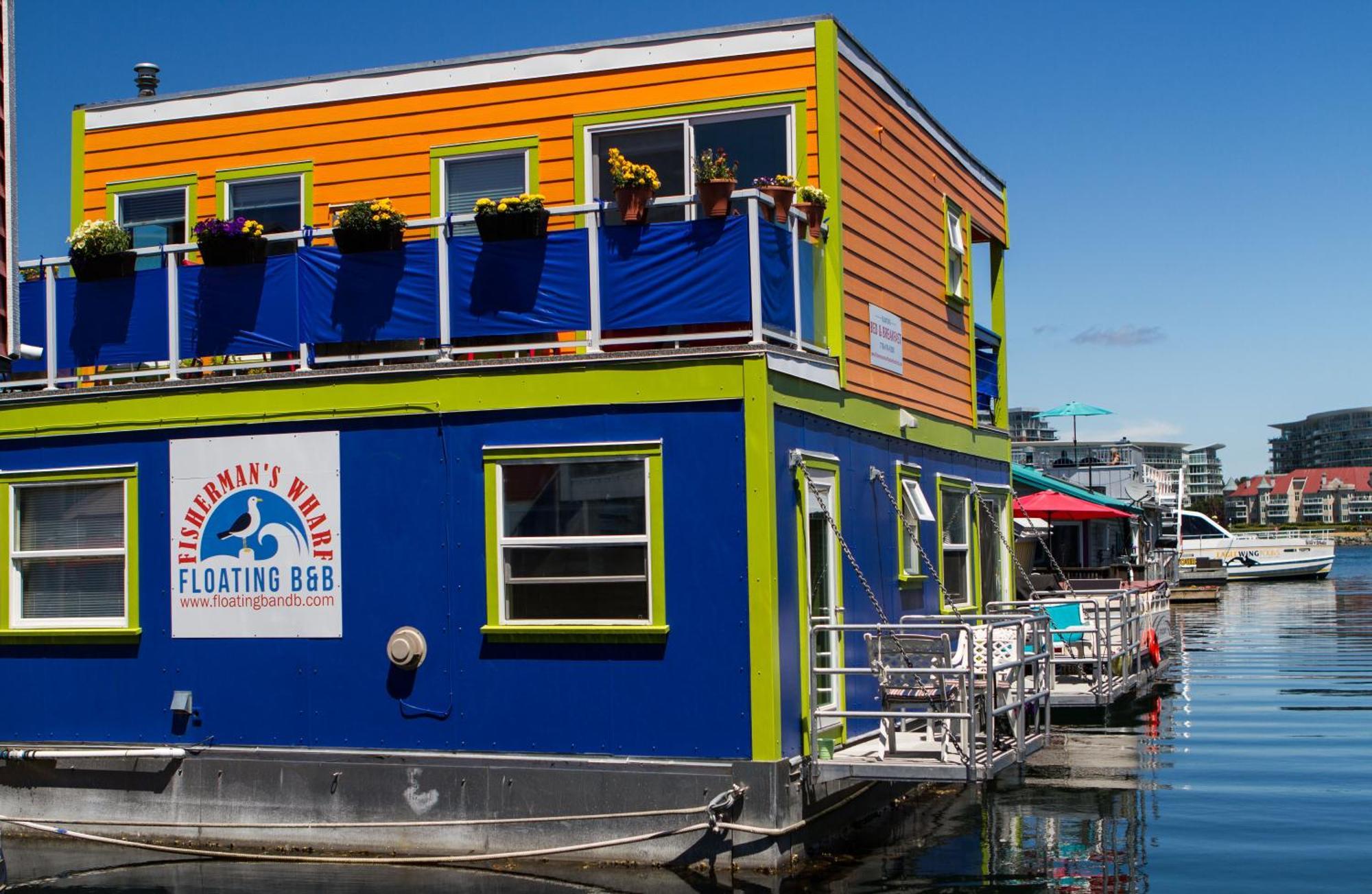 A Float Home B&B In Fisherman'S Wharf ビクトリア エクステリア 写真